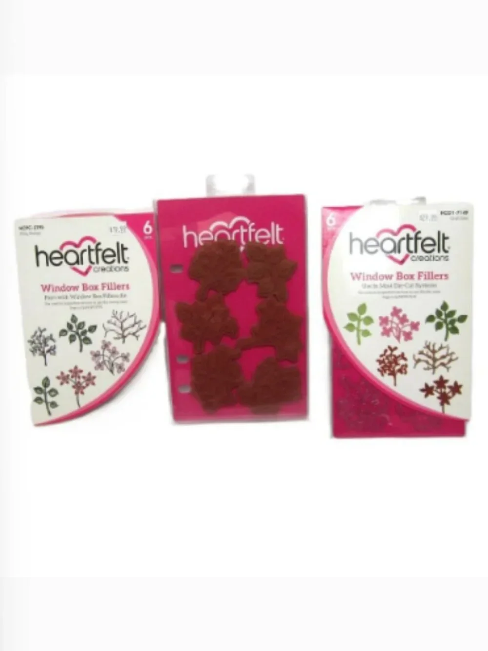 Heartfelt Creations Window Box Fillers Nature Winter Flowers Branches Leaves NEW